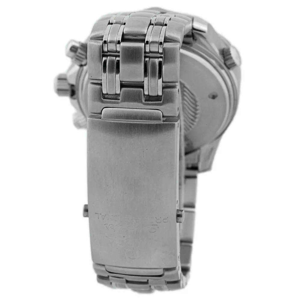 Omega Men's Seamaster Chronograph Diver Stainless Steel 41.5mm Blue Wave Dot Dial Watch Reference #: 2598.80.00