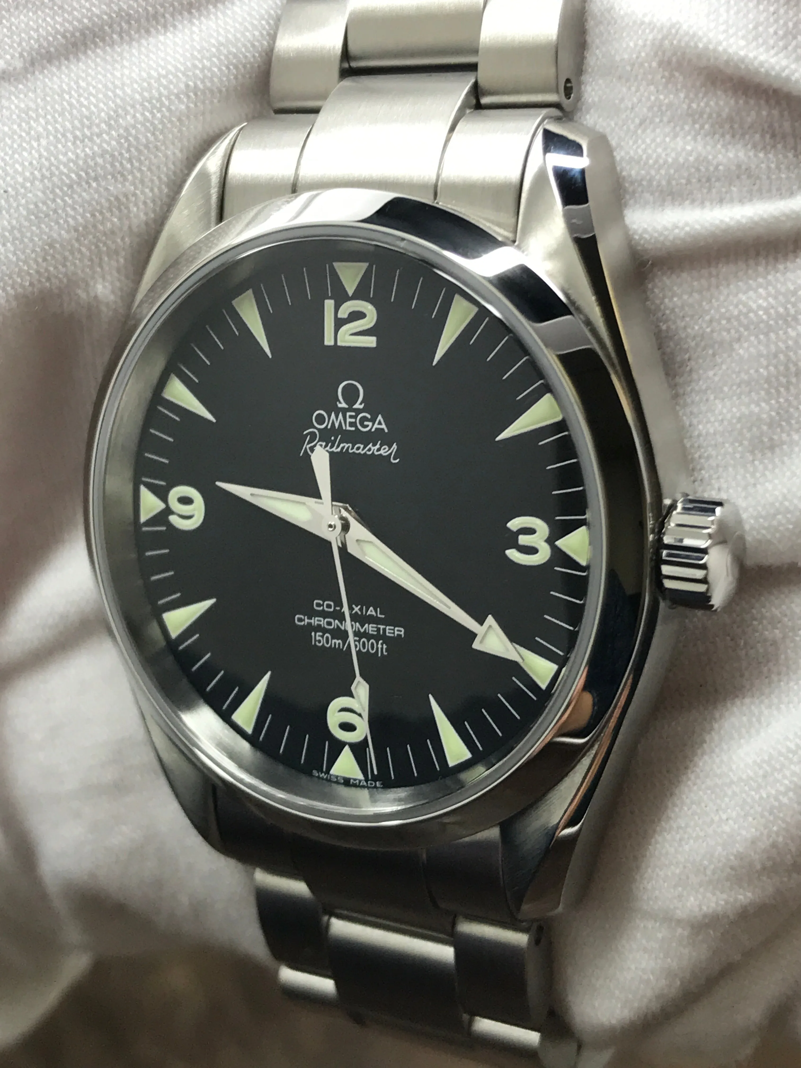 Omega Seamaster Railmaster 39mm 2503.52.00 Black Dial Automatic Men's Watch