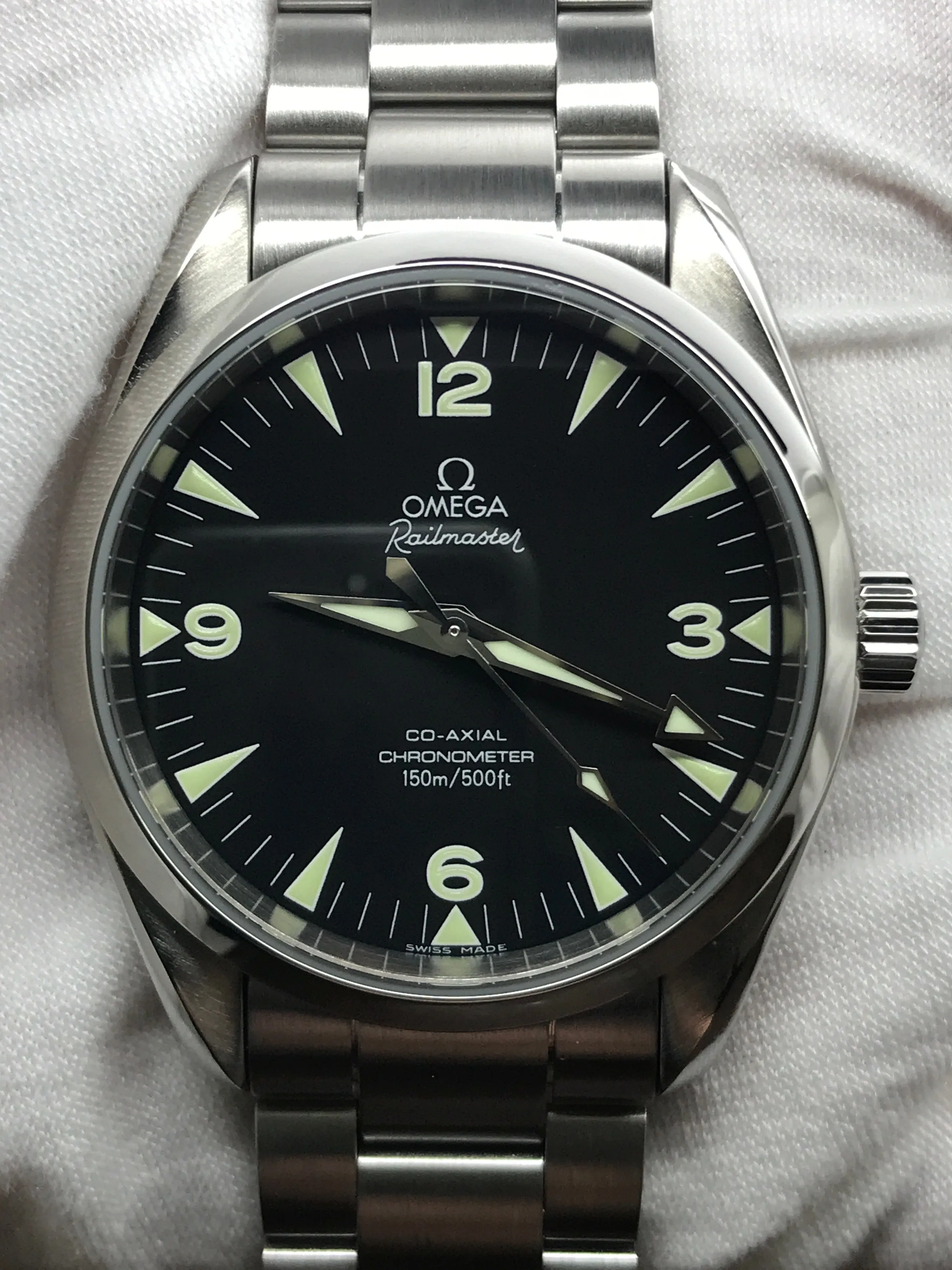 Omega Seamaster Railmaster 39mm 2503.52.00 Black Dial Automatic Men's Watch