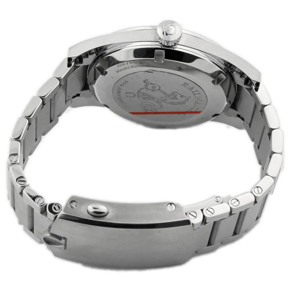 OMEGA UNISEX SEAMASTER RAILMASTER 1957 TRILOGY Stainless Steel 38mm Black Stick & Arabic Numeral Watch Reference #: 220.10.38.20.01.002