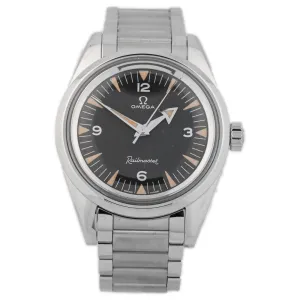 OMEGA UNISEX SEAMASTER RAILMASTER 1957 TRILOGY Stainless Steel 38mm Black Stick & Arabic Numeral Watch Reference #: 220.10.38.20.01.002