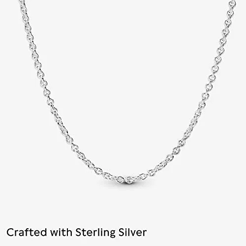 Pandora Jewelry Classic Cable Chain Sterling Silver Necklace, 17.7"