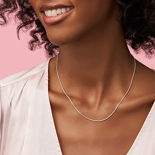 Pandora Jewelry Classic Cable Chain Sterling Silver Necklace, 17.7"