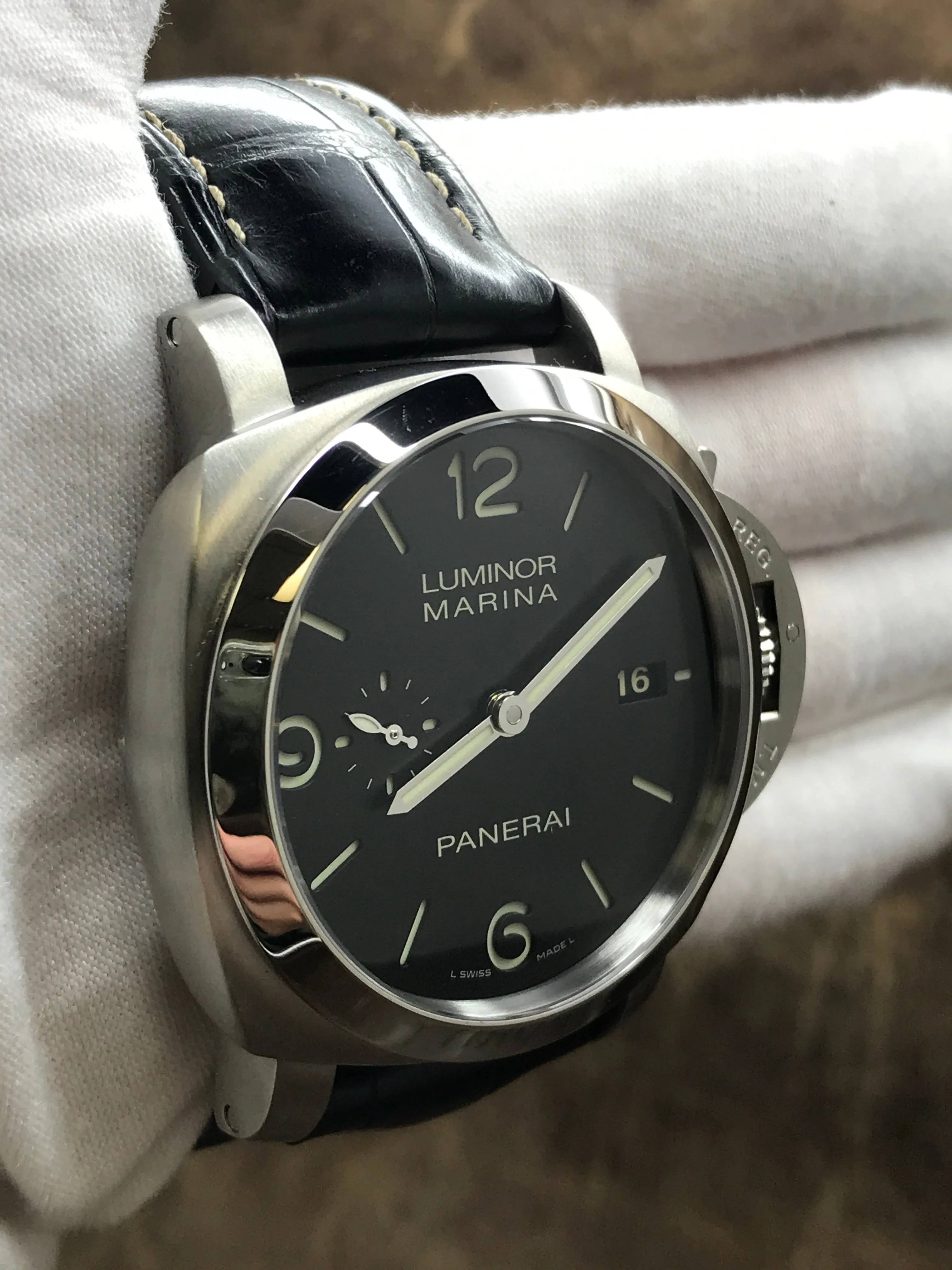 Panerai Luminor 1950 3 days PAM00312 Black Dial Automatic Men's Watch
