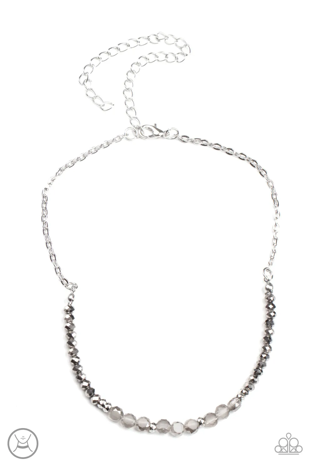 Paparazzi Space Odyssey - Silver Choker Necklace