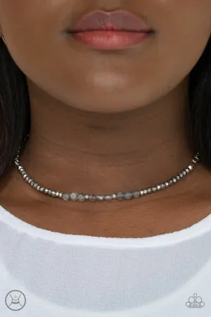 Paparazzi Space Odyssey - Silver Choker Necklace