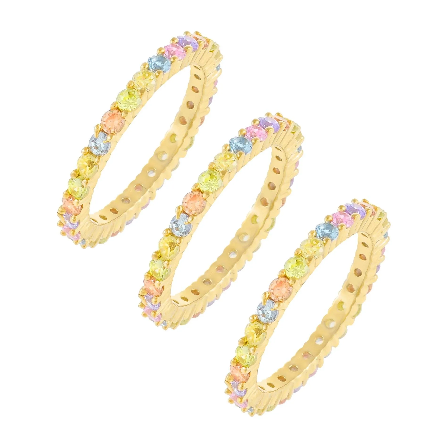 Pastel Rainbow Band Combo Set
