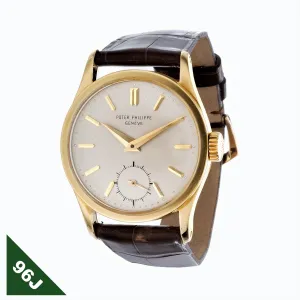 Patek Philippe 96J Vintage 1st Calatrava Watch, 31mm Circa 1954