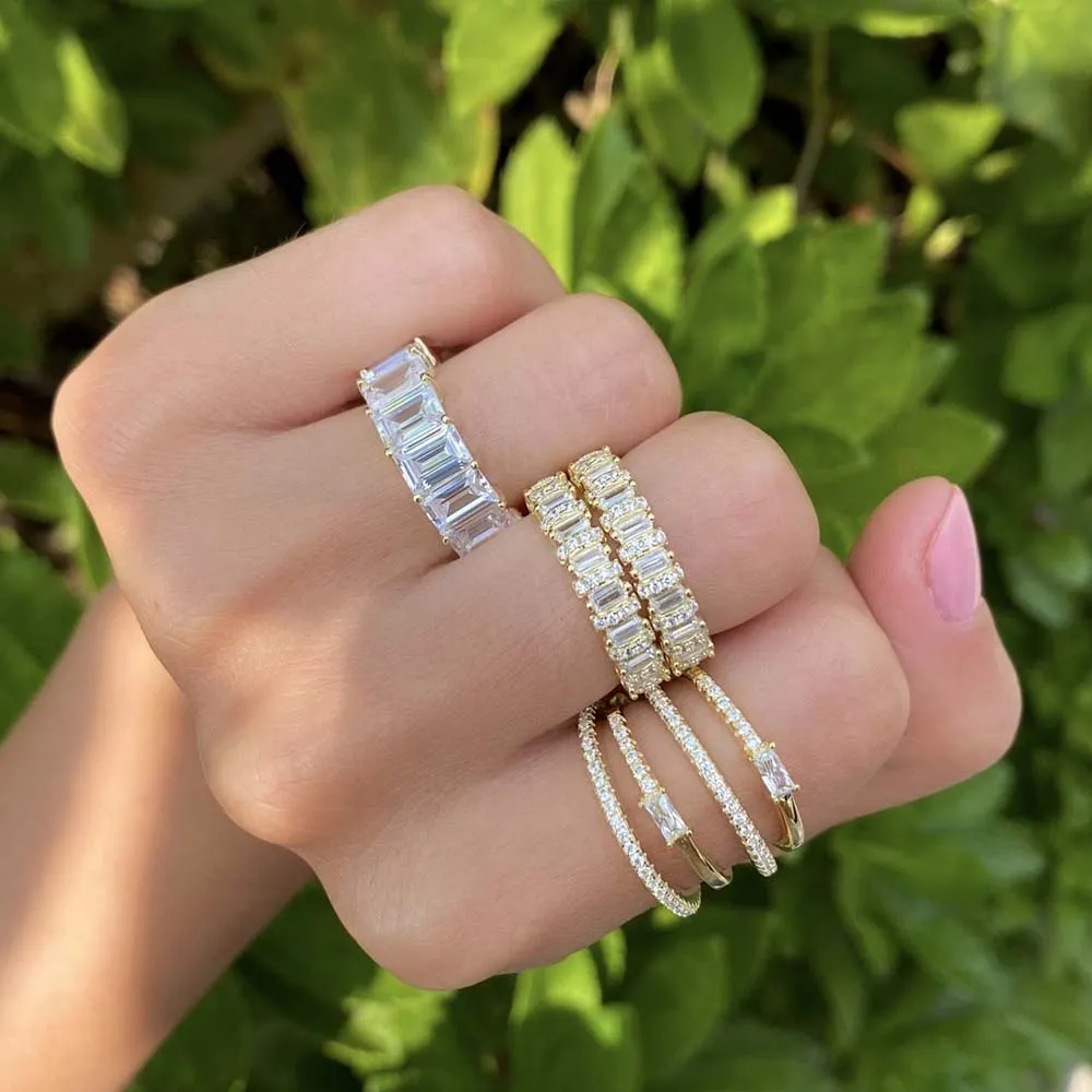 Pavé Baguette Ring