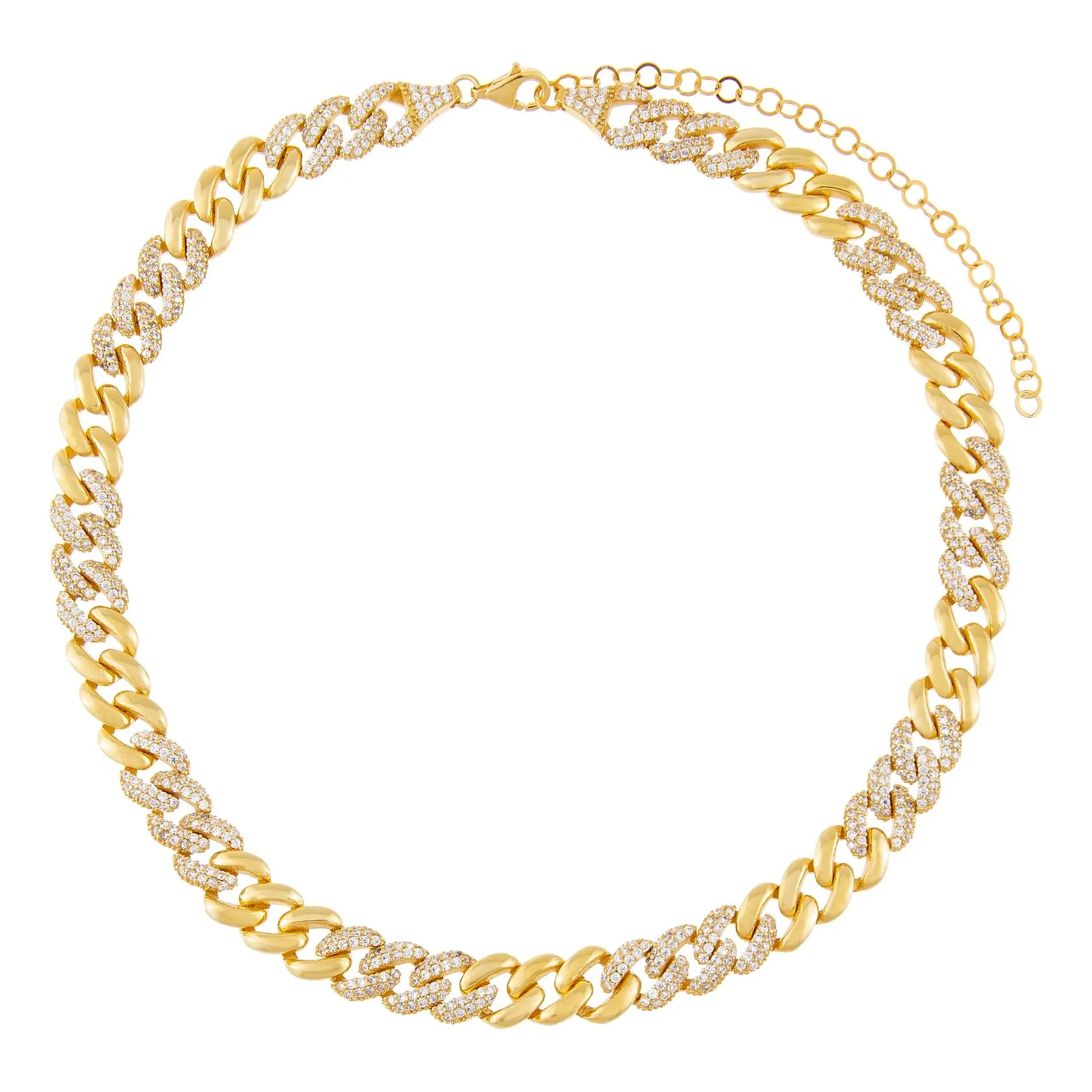 Pavé Chain Link Choker