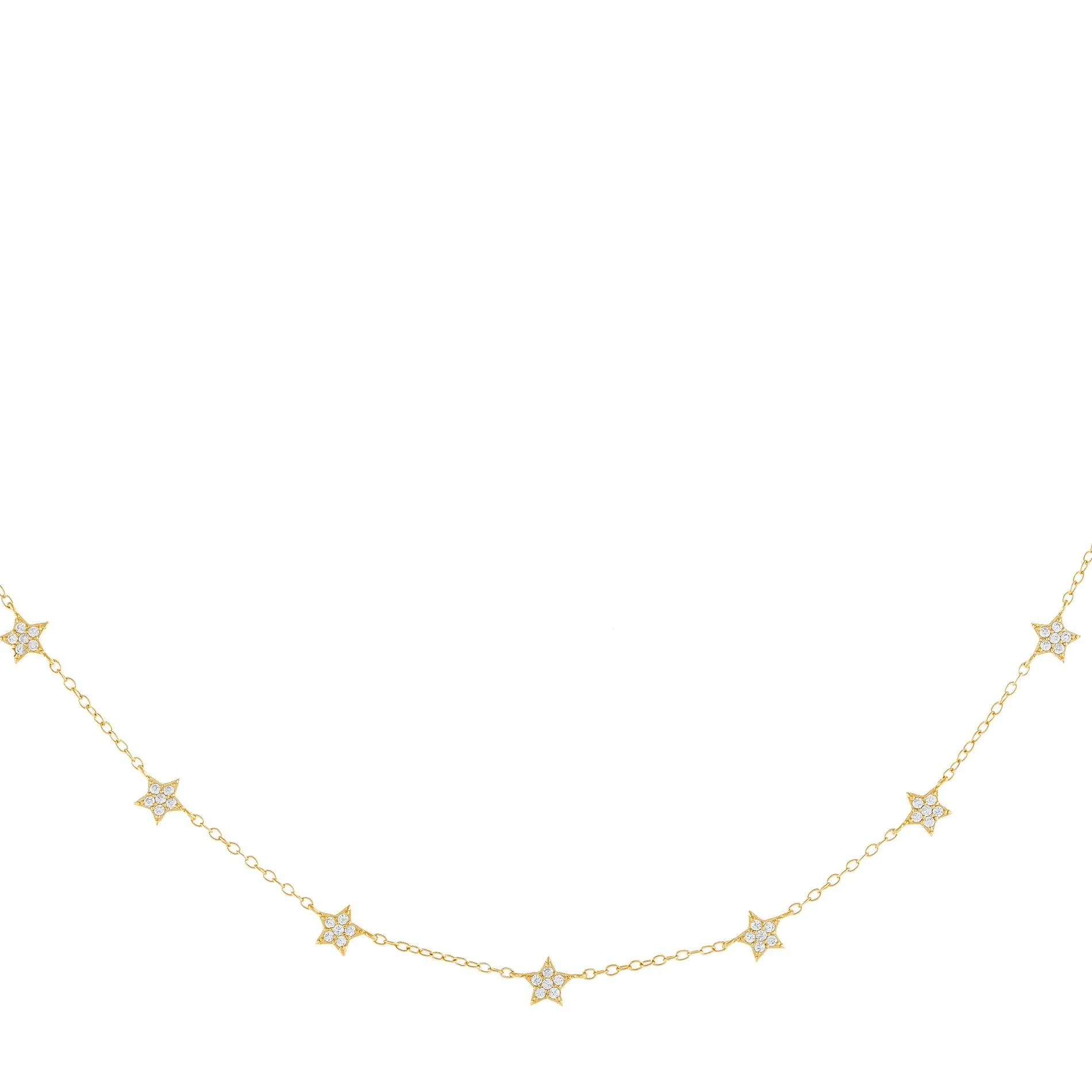 Pavé Multi Star Choker