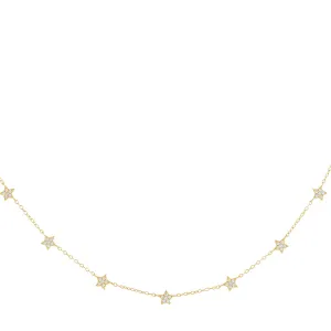 Pavé Multi Star Choker