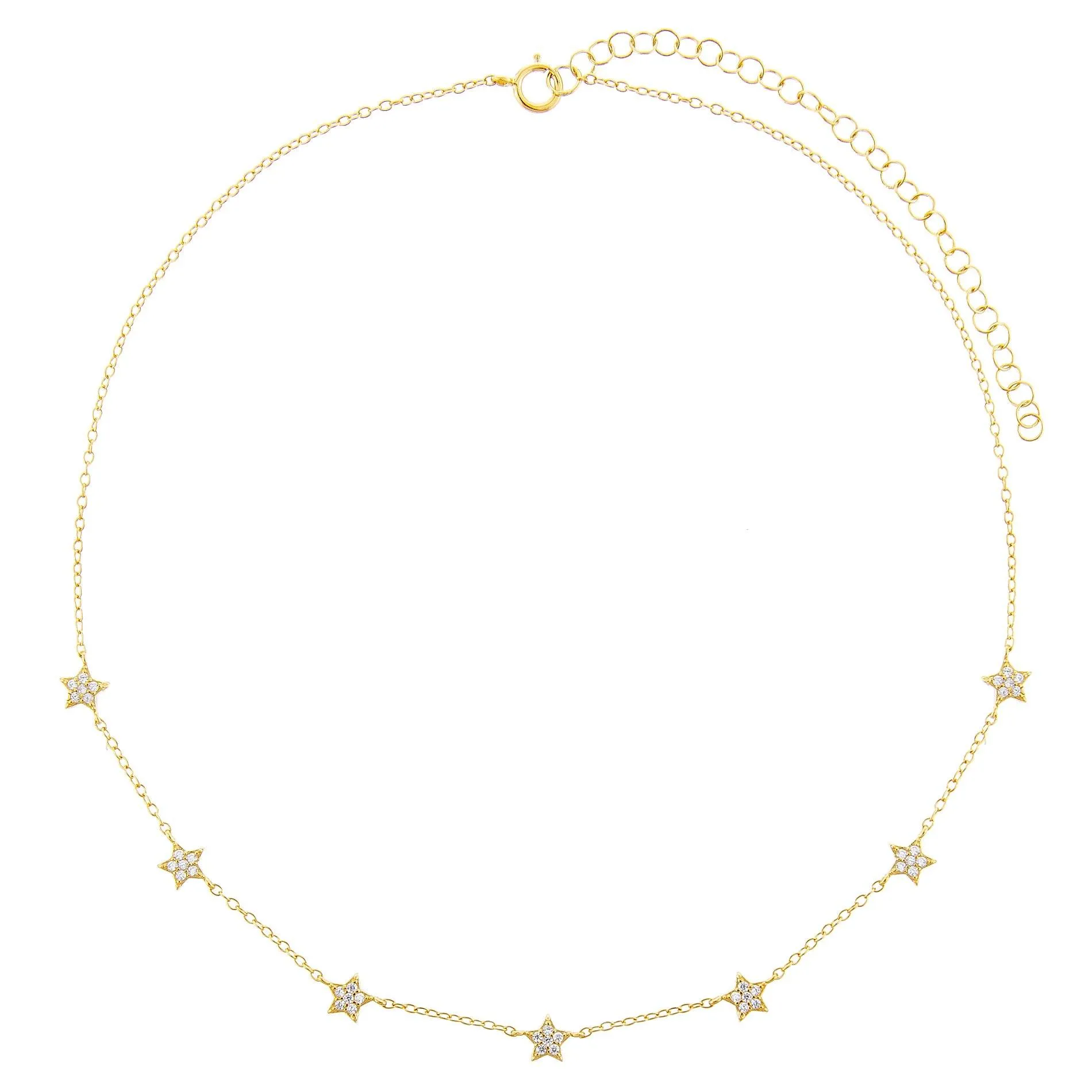 Pavé Multi Star Choker