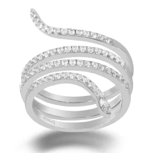 Pavé Spiral Ring