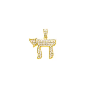 Pave Chai Necklace Charm