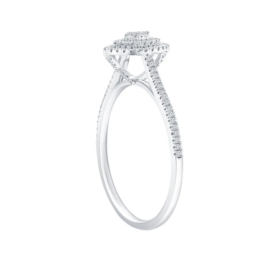 Pave Diamond Marquise Frame Ring