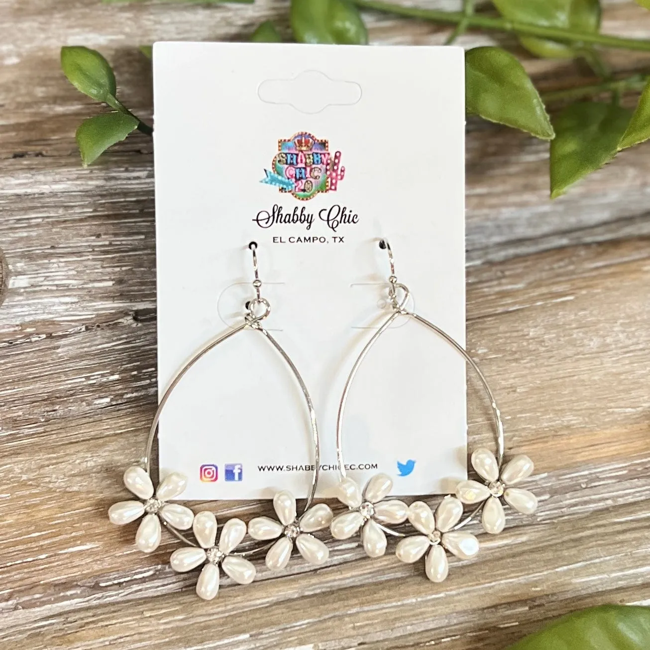 Pearl Flower Earrings
