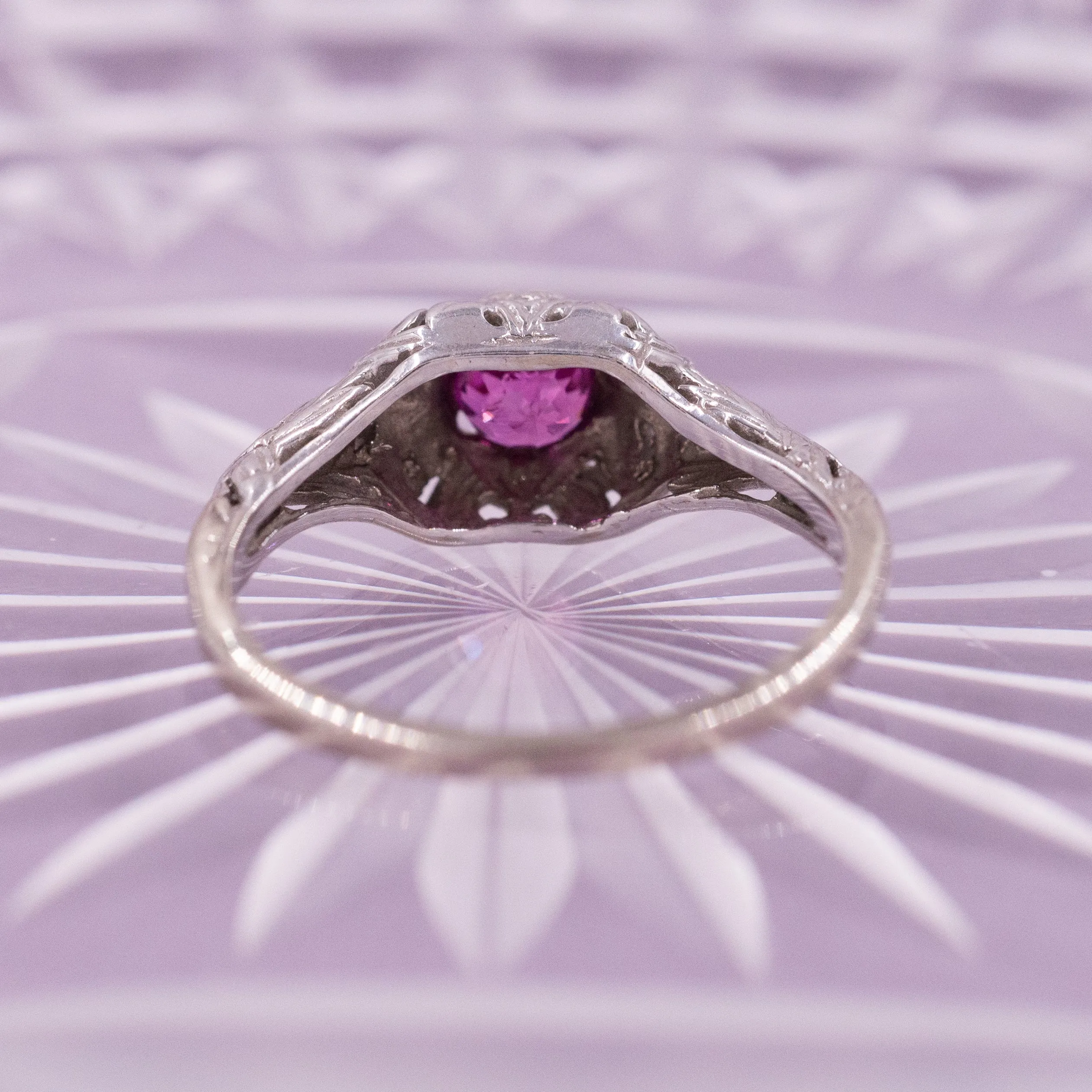 Pigeon Blood Ruby Ring C. 1930s