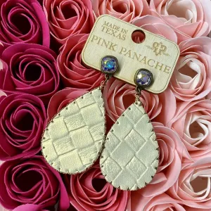 Pink Panache Bling with Ivory Shimmer Leather