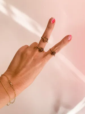 Pink Sandstone Delicate Ring