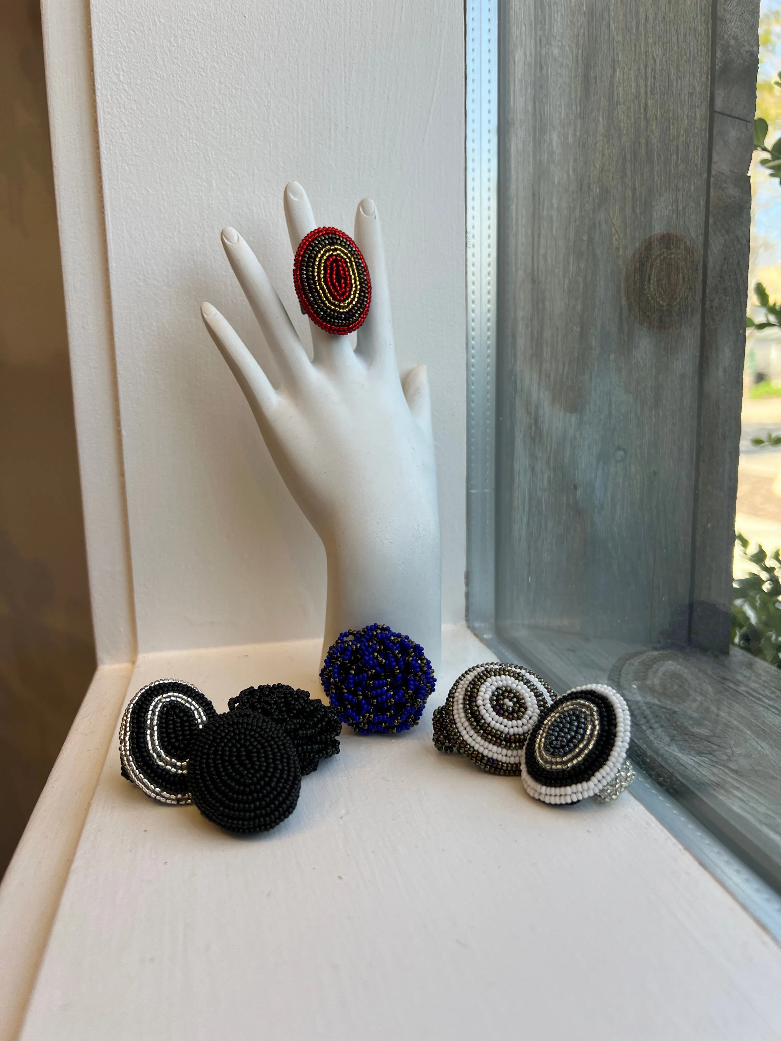 Pretty’s Beaded Rings - L
