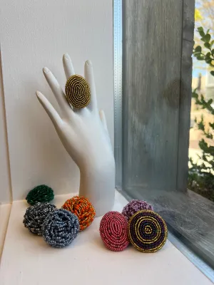Pretty’s Beaded Rings - L