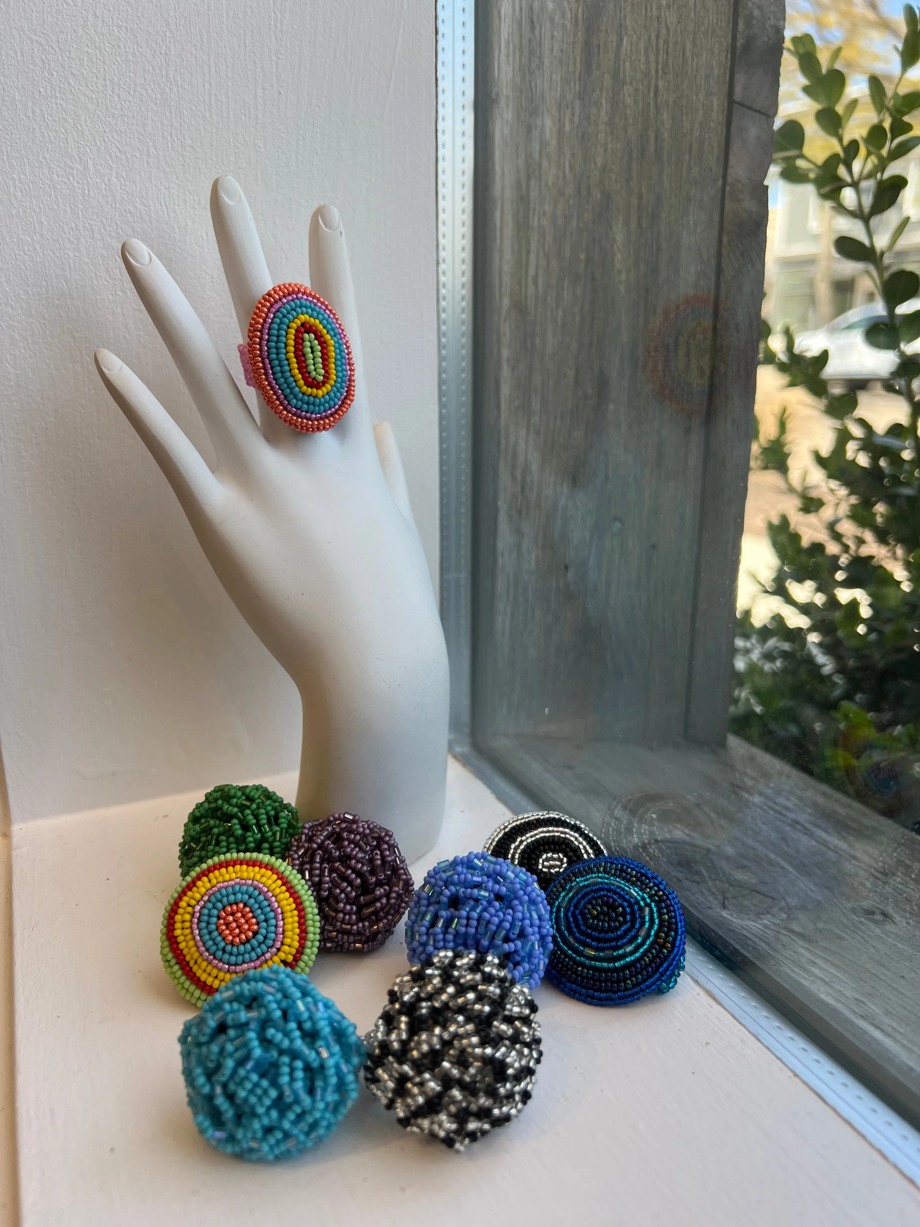 Pretty’s Beaded Rings - L