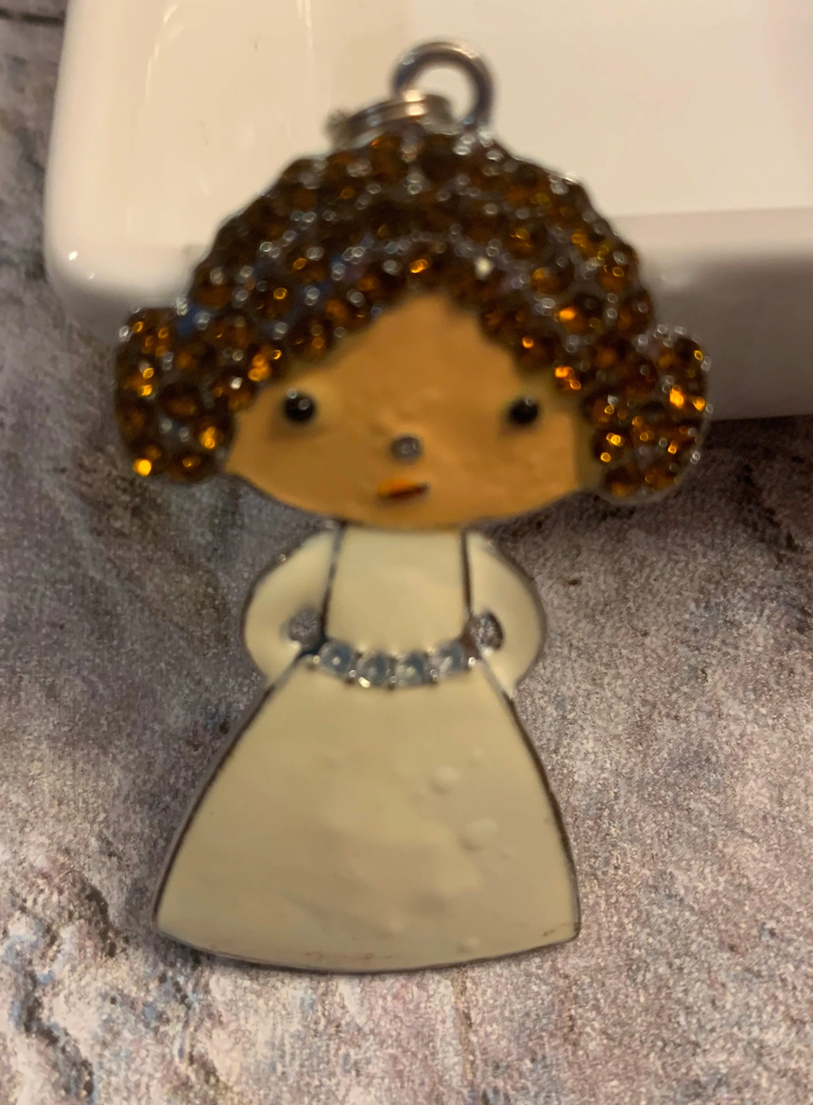 Princess Leia Rhinestone Pendant