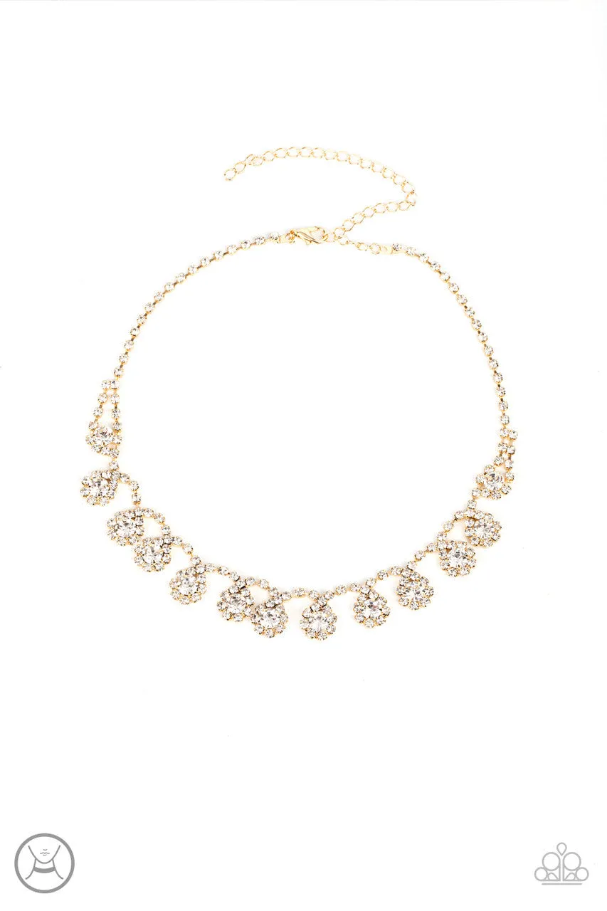 Princess Prominence Gold Paparazzi Choker Necklace