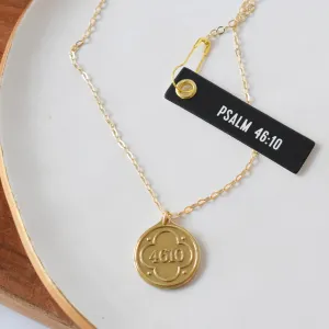 Psalm 46:10 Pendant Necklace
