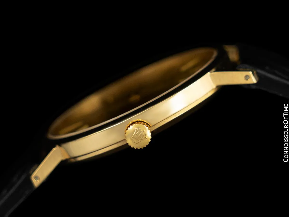 Rolex Cellini Mens 18K Gold Ref. 4112 Handwound Dress Watch - 18K Gold