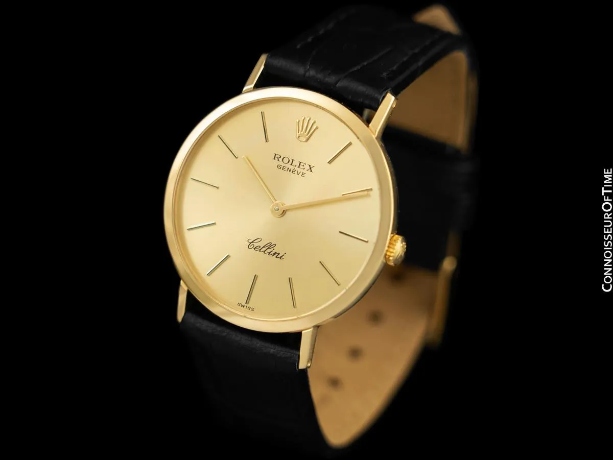 Rolex Cellini Mens 18K Gold Ref. 4112 Handwound Dress Watch - 18K Gold