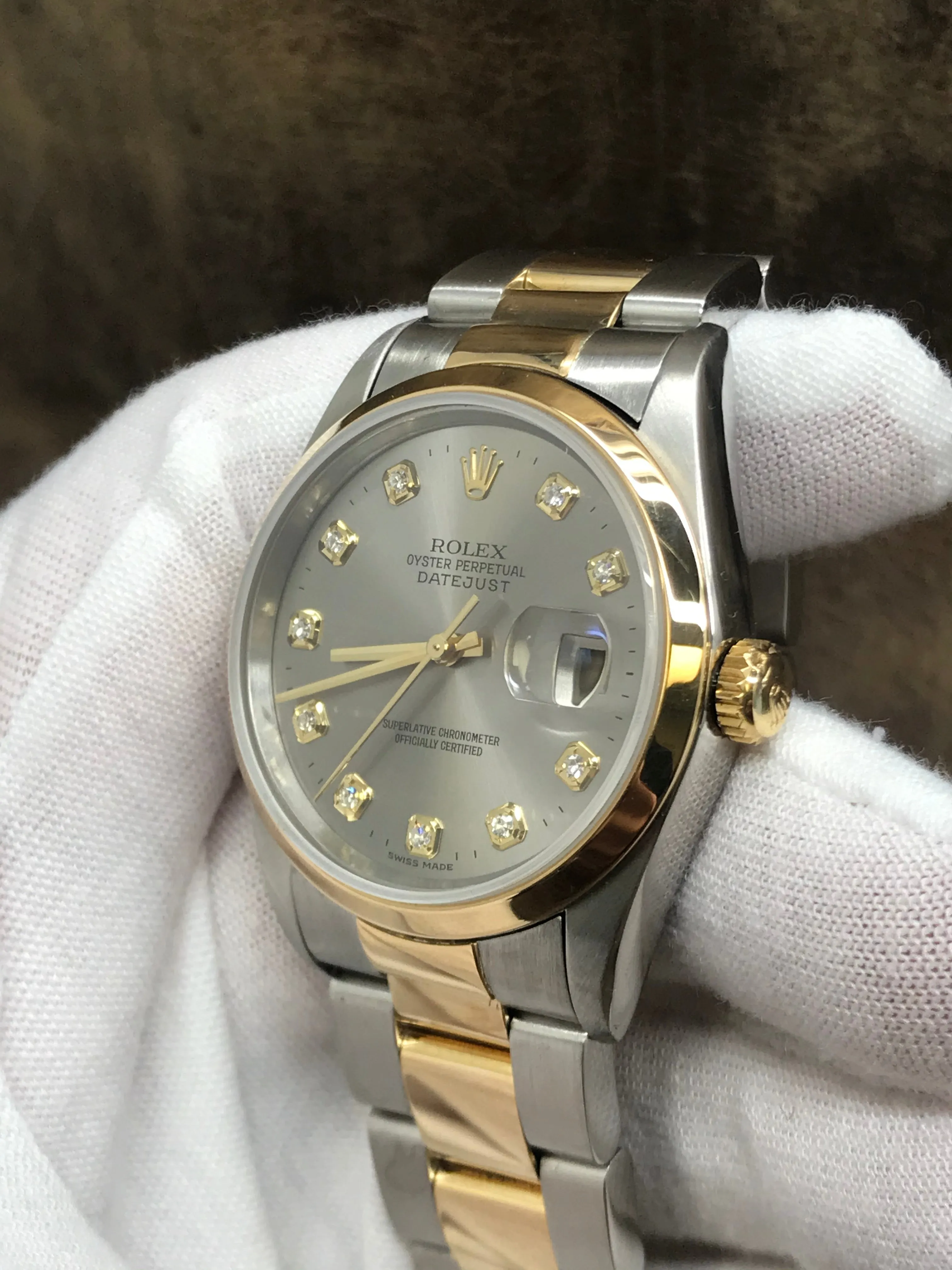 Rolex Datejust 16203 Silver Dial Automatic Watch