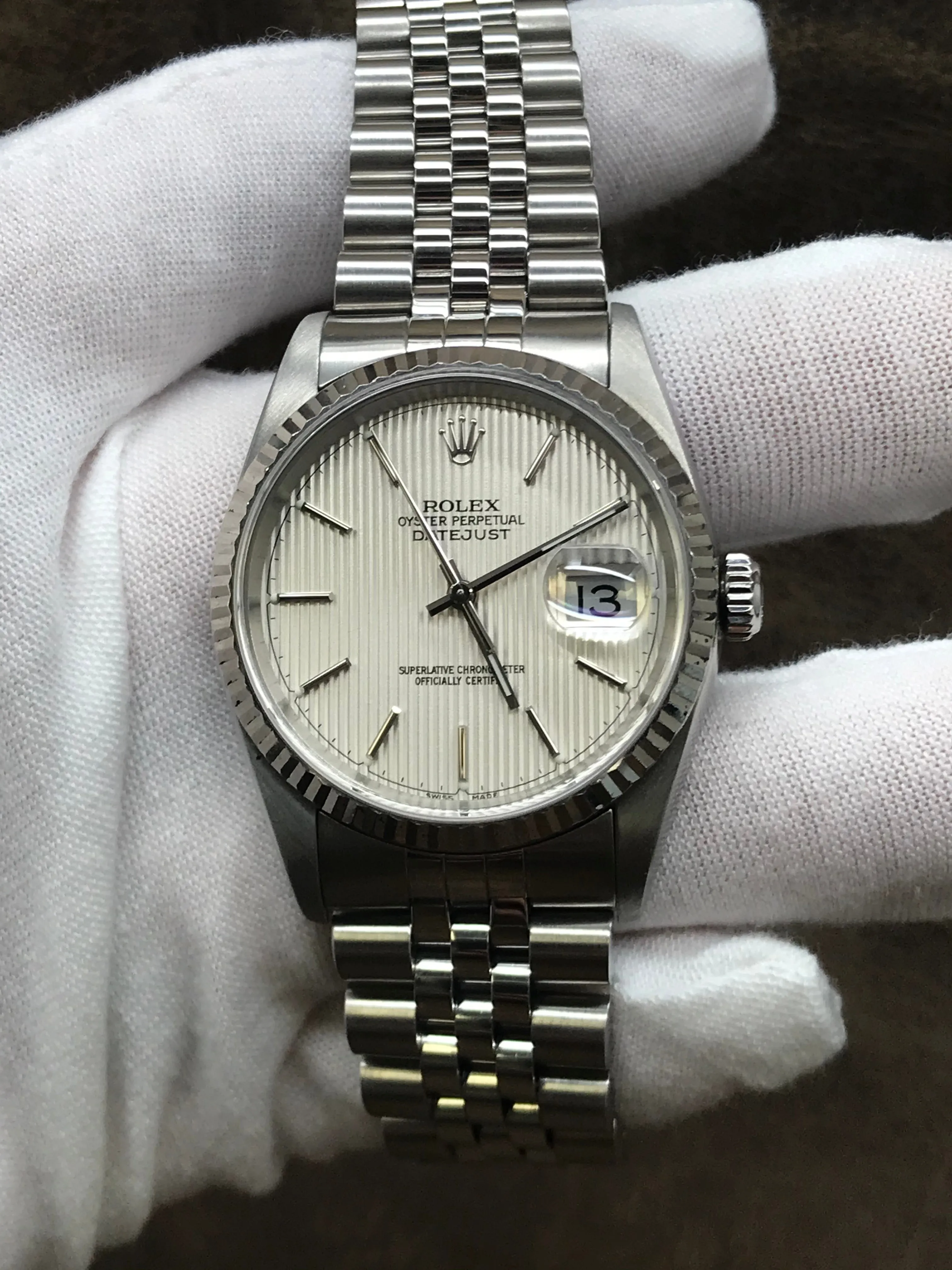Rolex Datejust 36 16234 Offwhite Linen dial Dial Automatic Watch