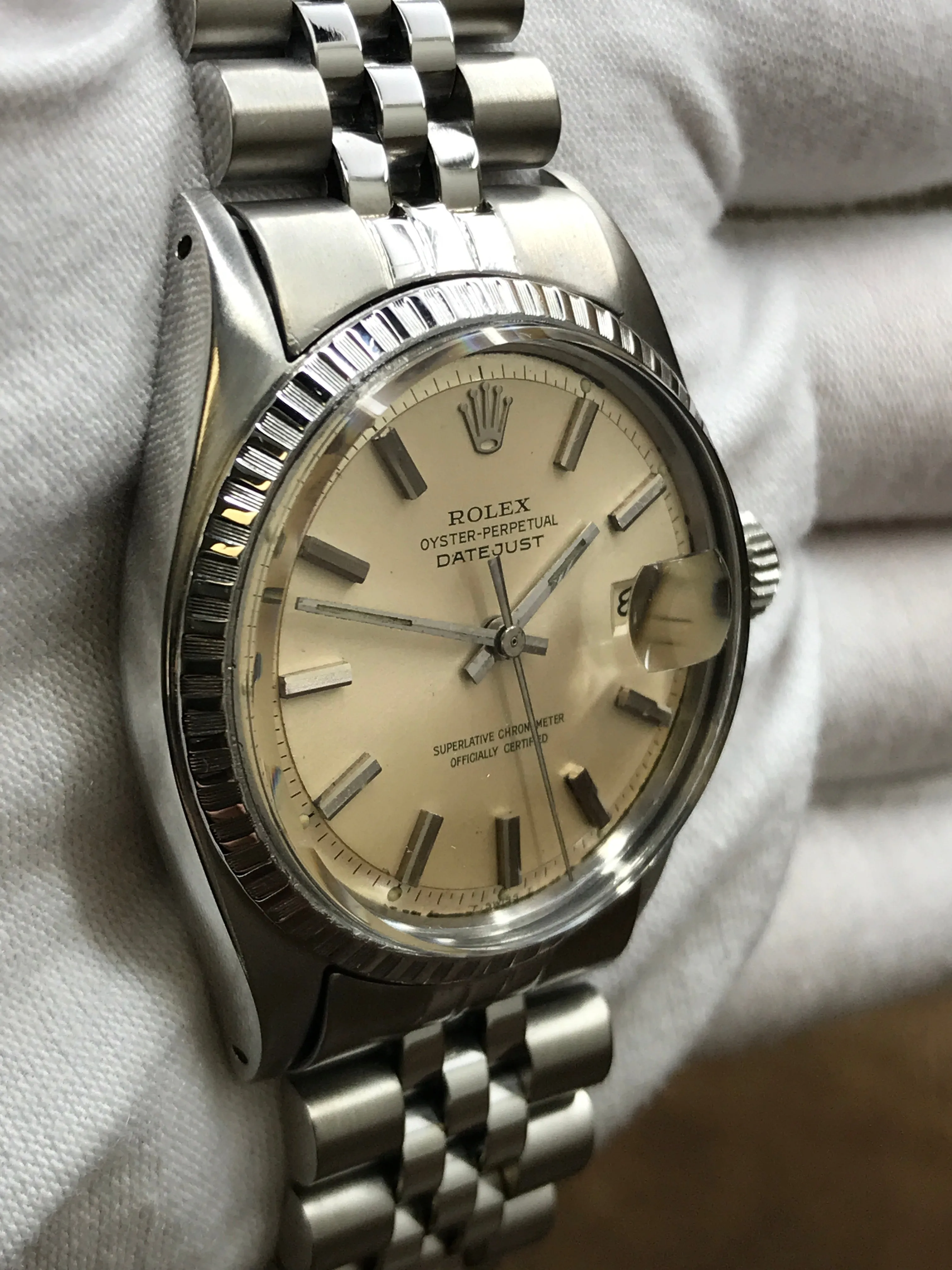 Rolex Datejust 36mm 1603 Silver Dial Automatic Watch