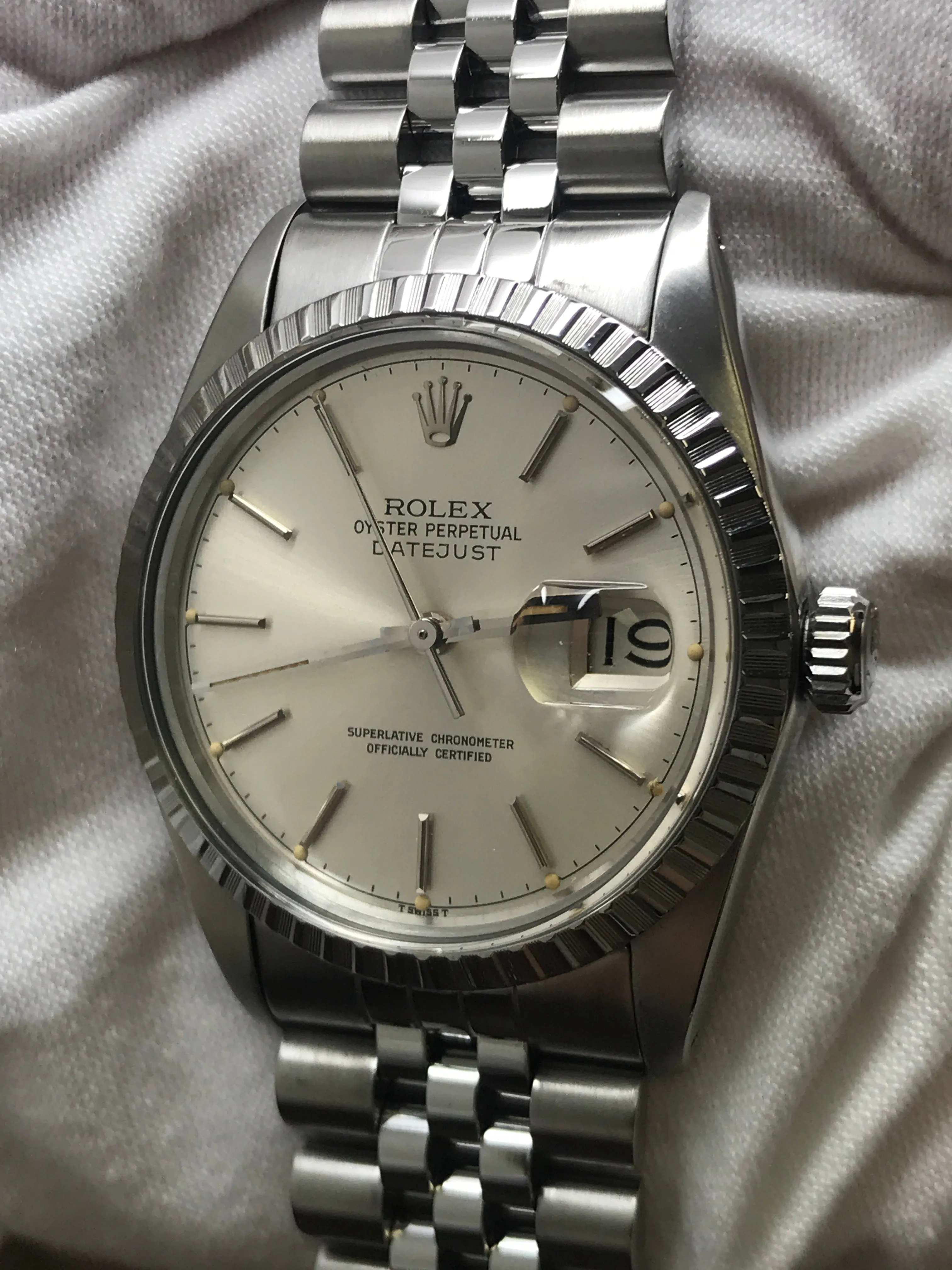 Rolex Datejust 36mm 16030 Silver Dial Automatic Watch