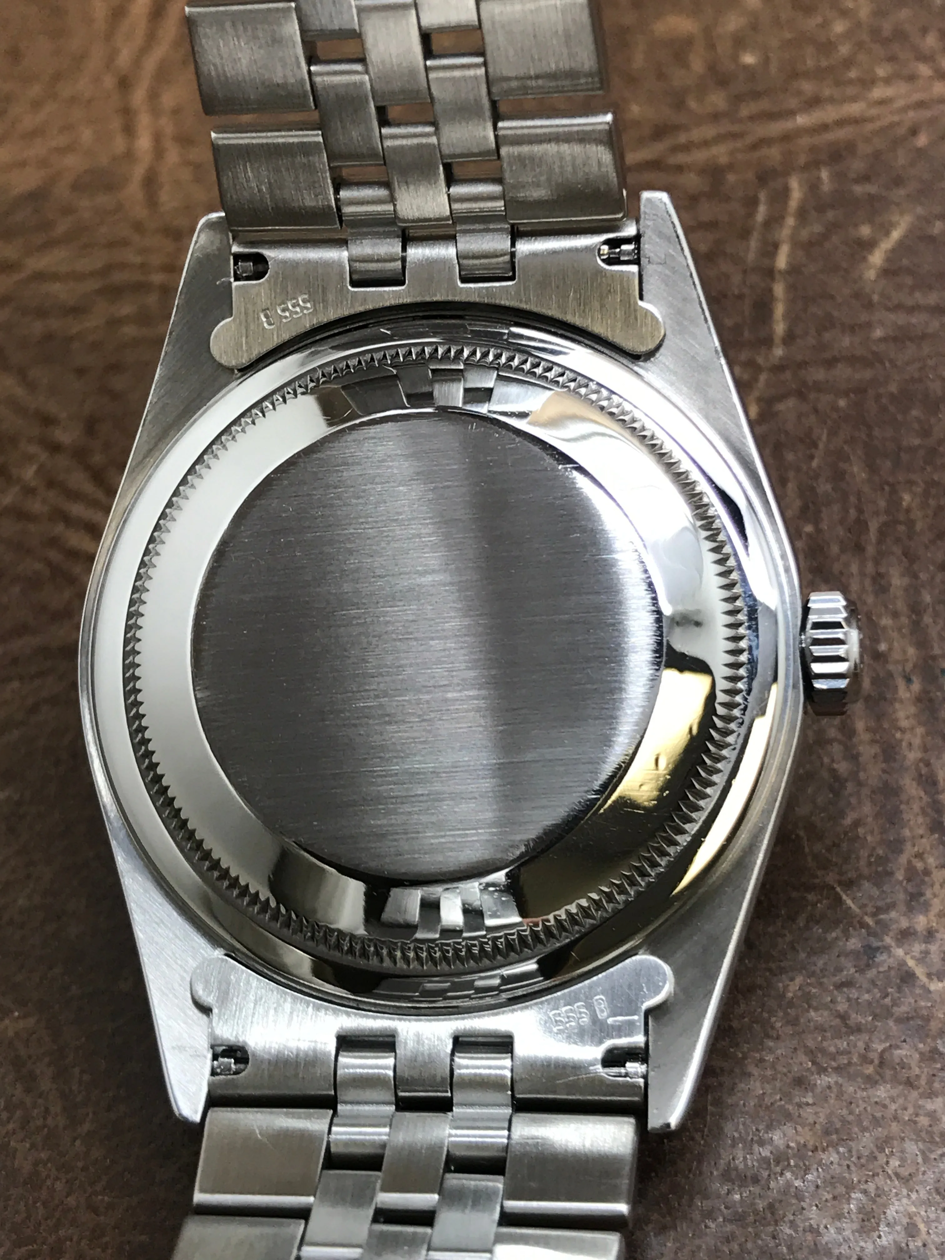 Rolex Datejust 36mm 16220 Silver Tapestry Dial Automatic Watch