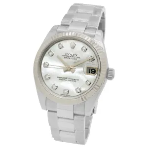 Rolex Datejust Diamond 178274 Mother of Pearl Dial Automatic Women's Watch