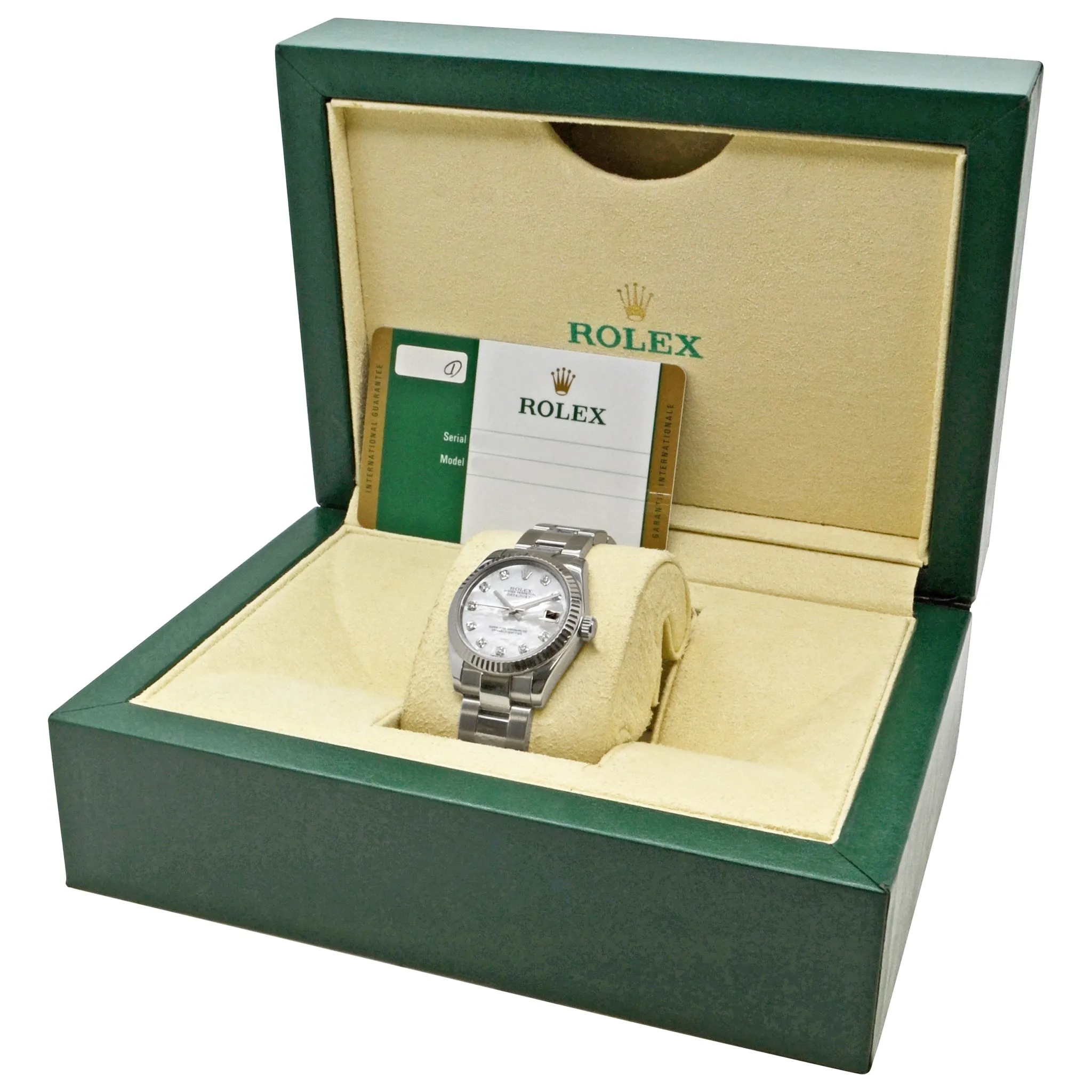 Rolex Datejust Diamond 178274 Mother of Pearl Dial Automatic Women's Watch
