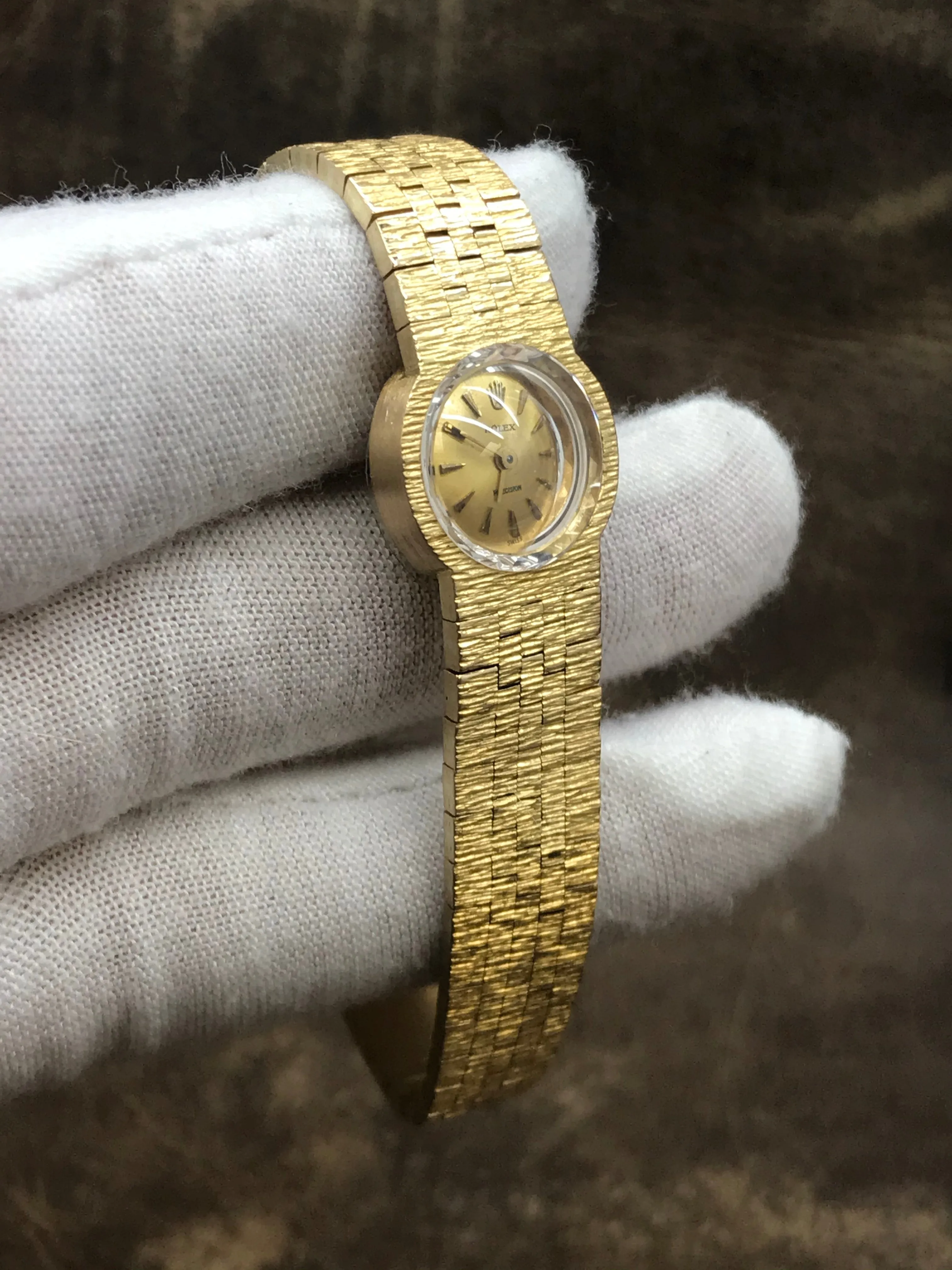 Rolex Orchid 18kt Rolex Orchid Champagne Dial Manual-wind Women's Watch