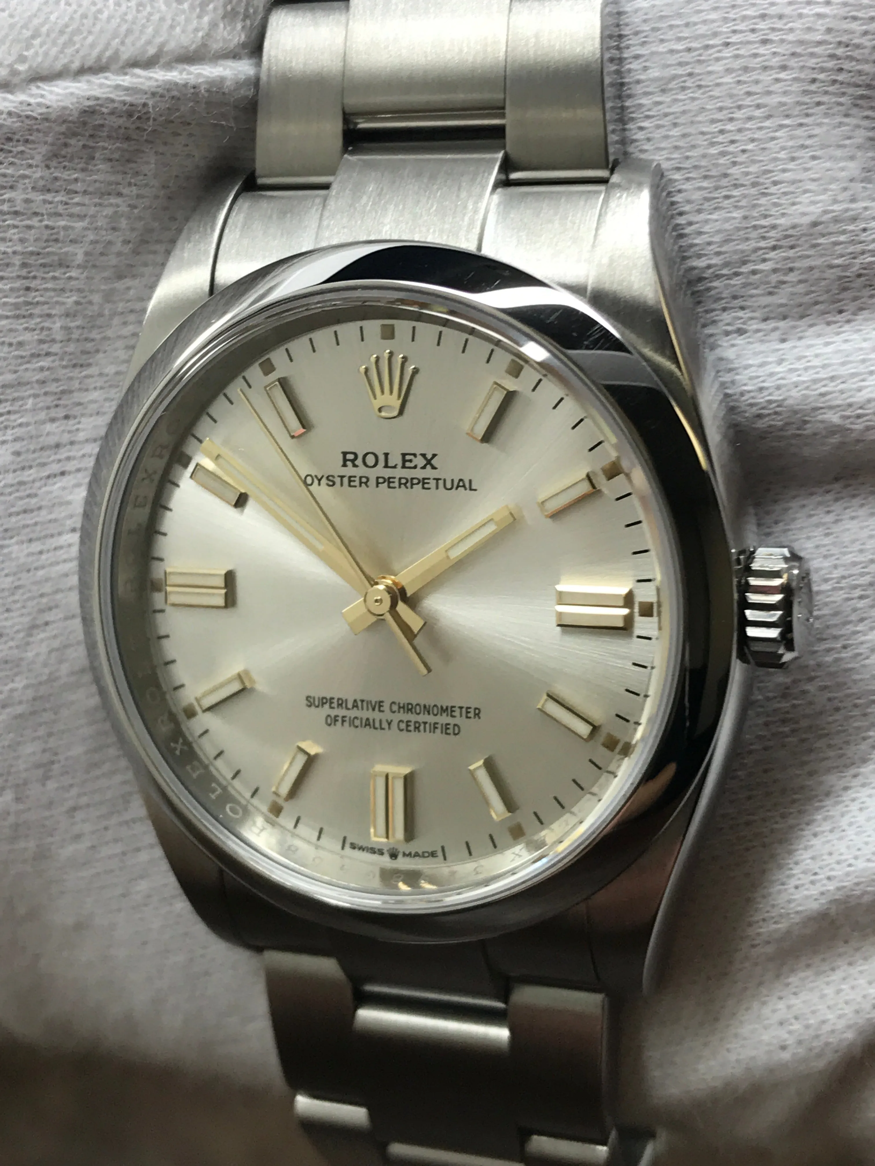 Rolex Oyster Perpetual 36mm 126000 Silver Dial Automatic Watch
