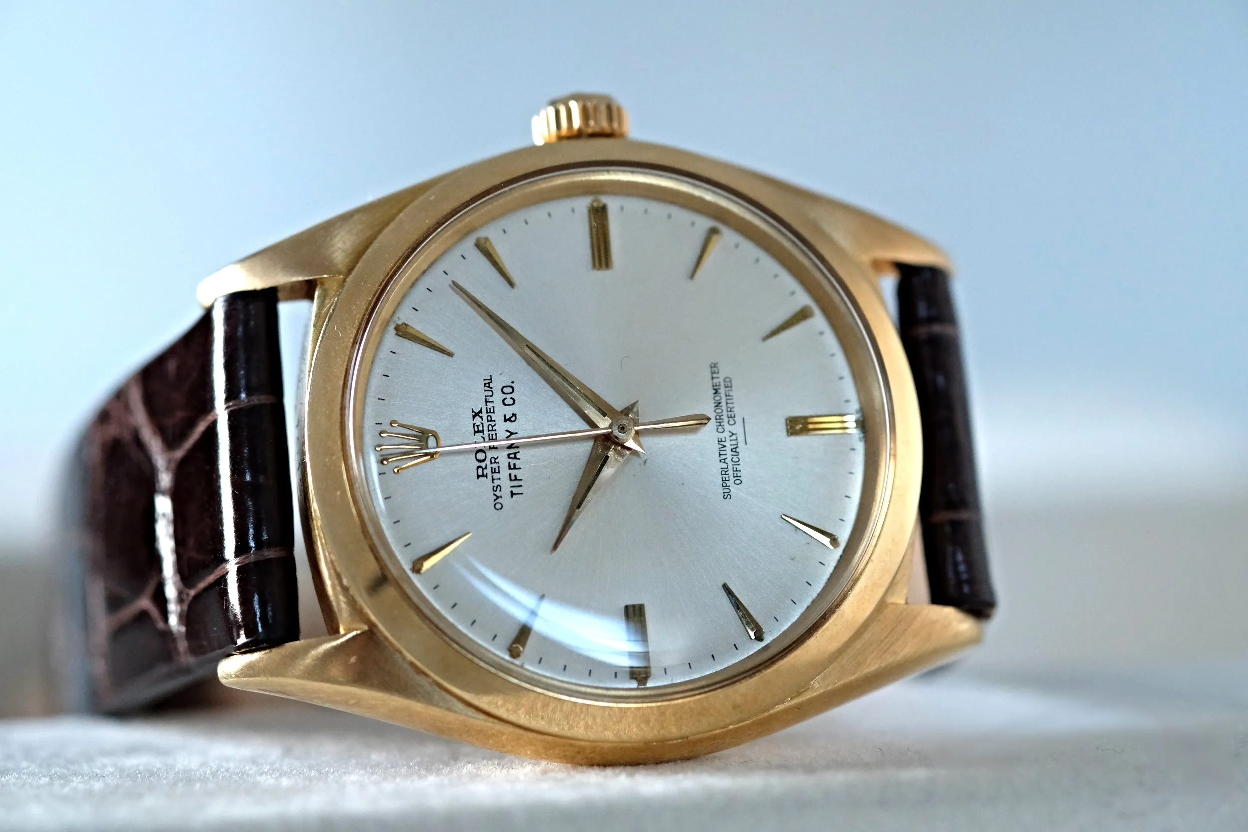 Rolex Oyster Perpetual Tiffany & Cc. with Underline Luminous Dial Ref. 1012