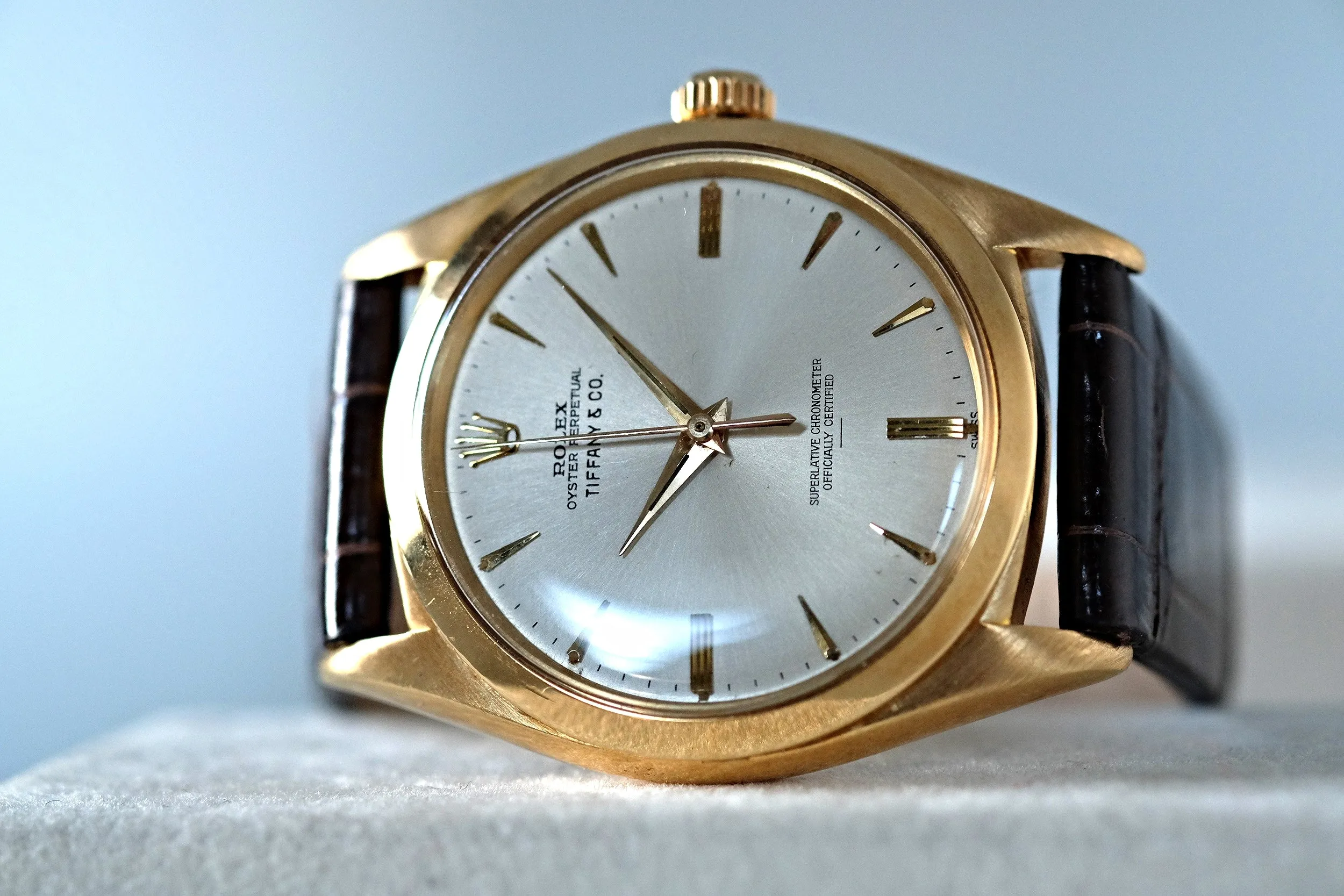 Rolex Oyster Perpetual Tiffany & Cc. with Underline Luminous Dial Ref. 1012