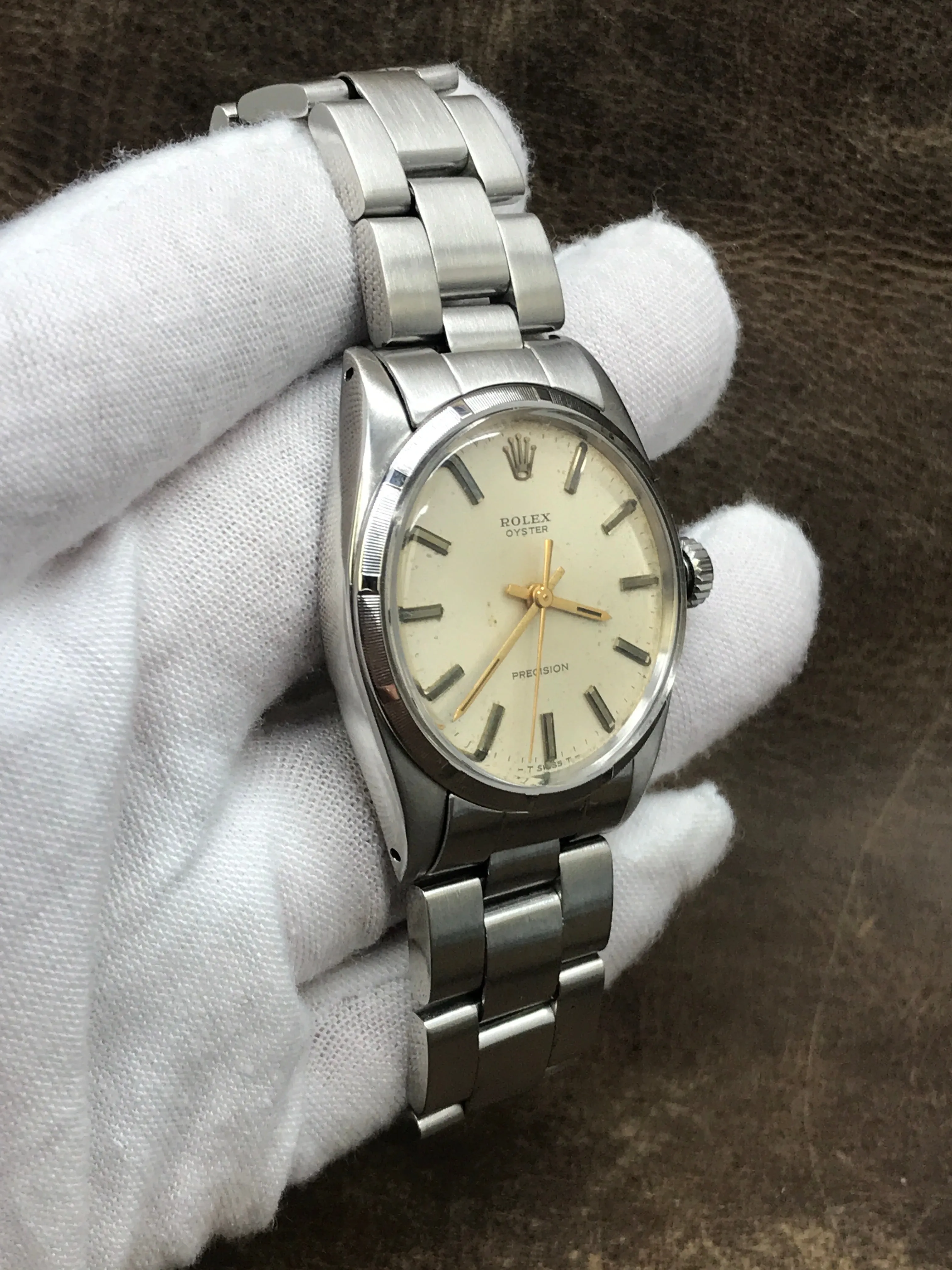 Rolex Oyster Precision 6427 Silver Dial Manual Wind Watch