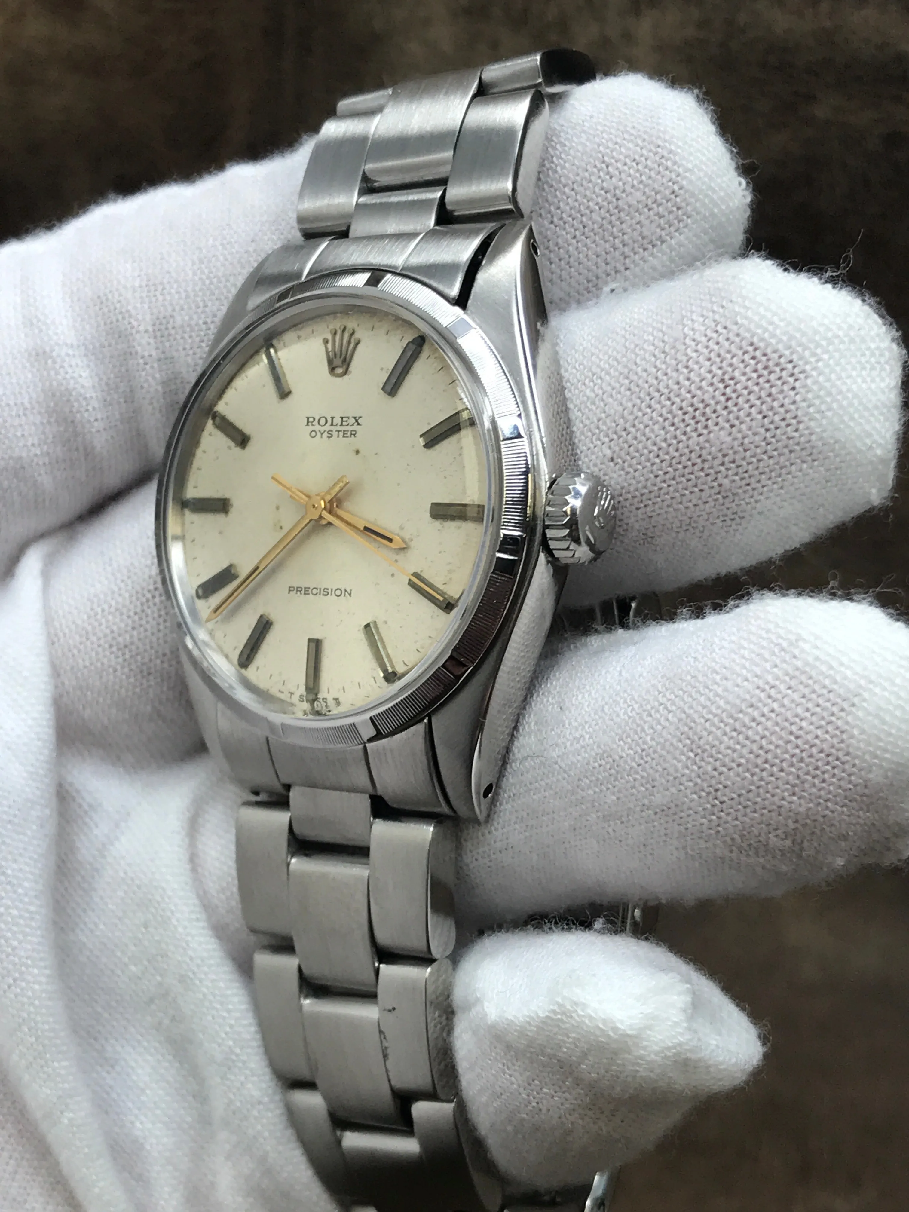 Rolex Oyster Precision 6427 Silver Dial Manual Wind Watch
