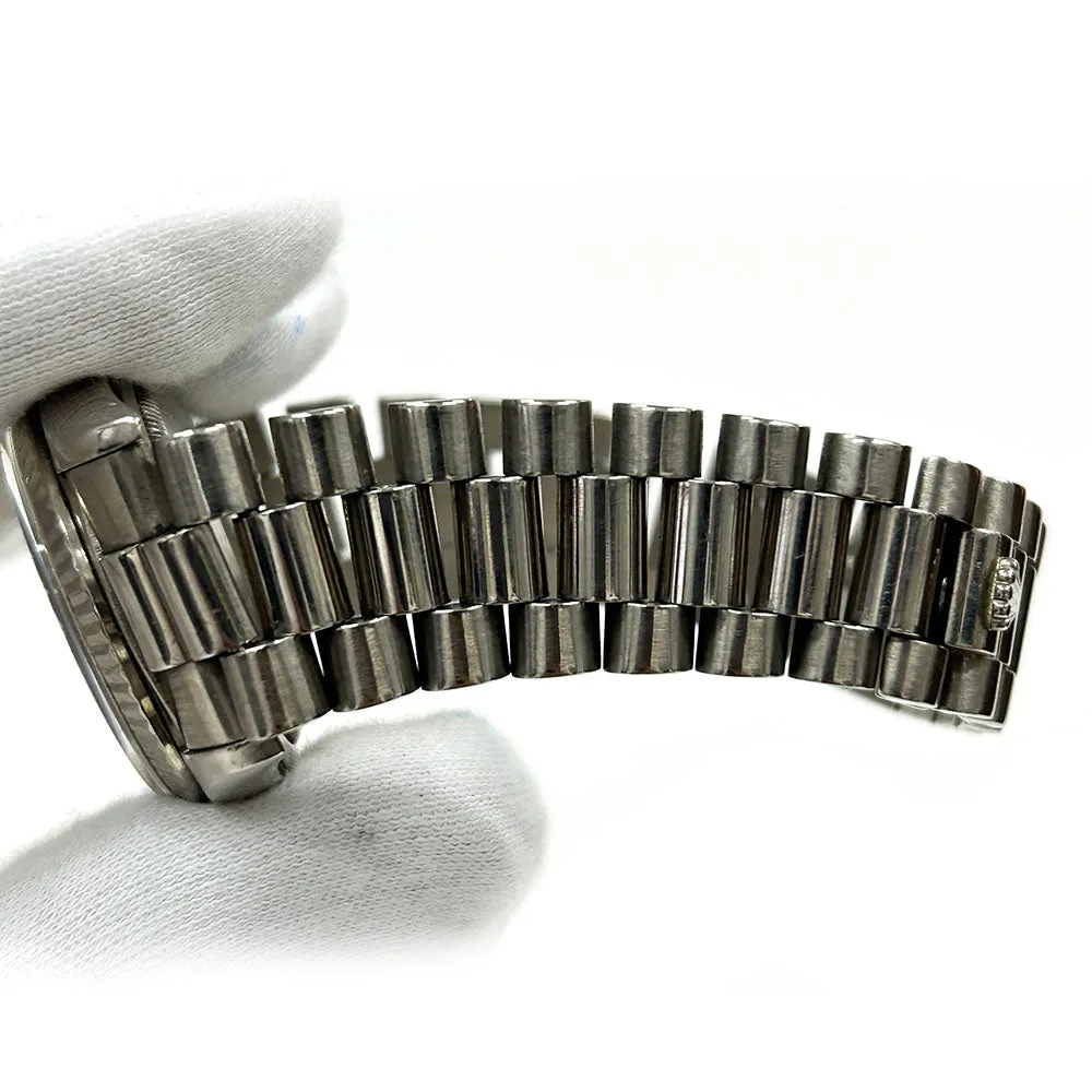 RolexDay-Date 18239 Silver Diamond Dial