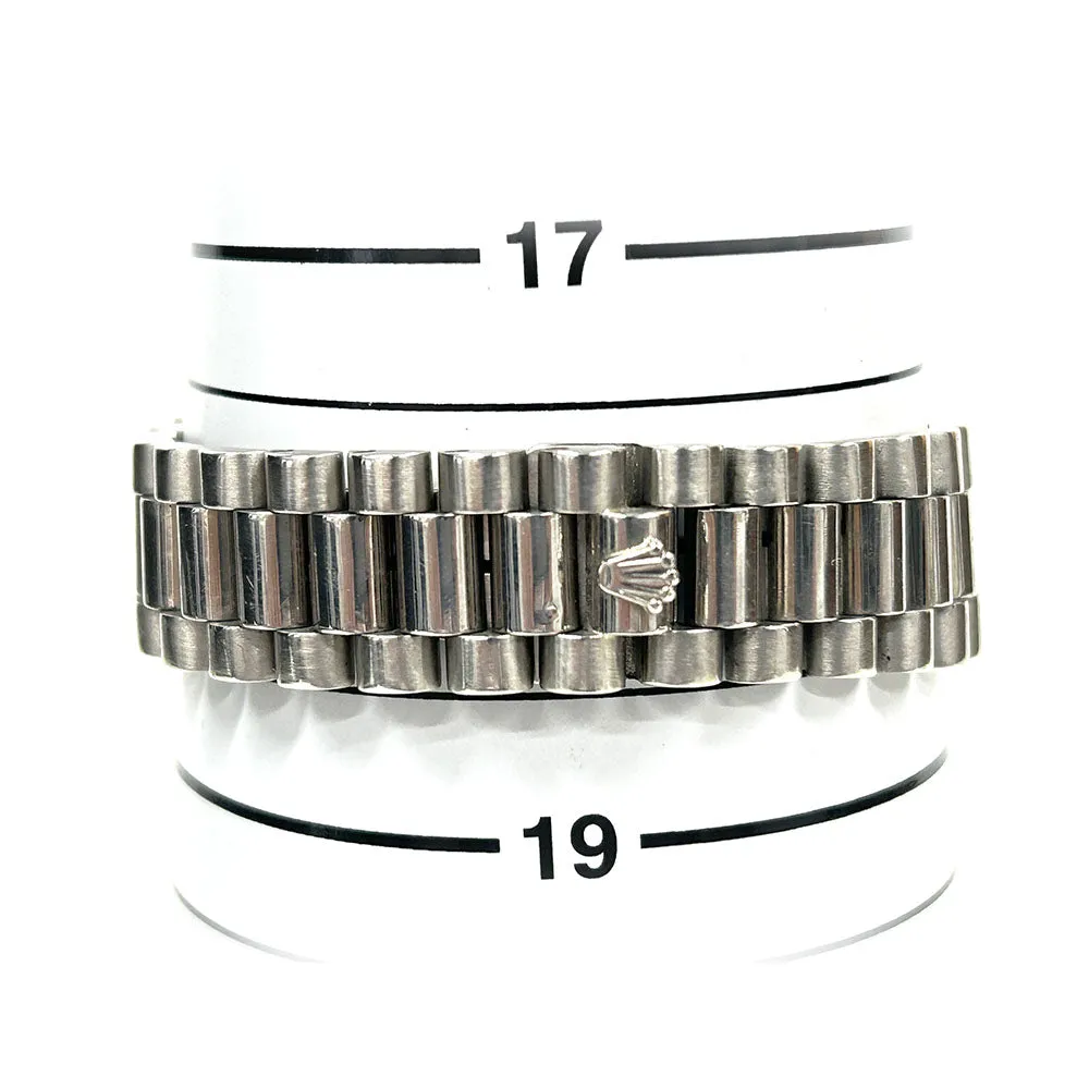 RolexDay-Date 18239 Silver Diamond Dial