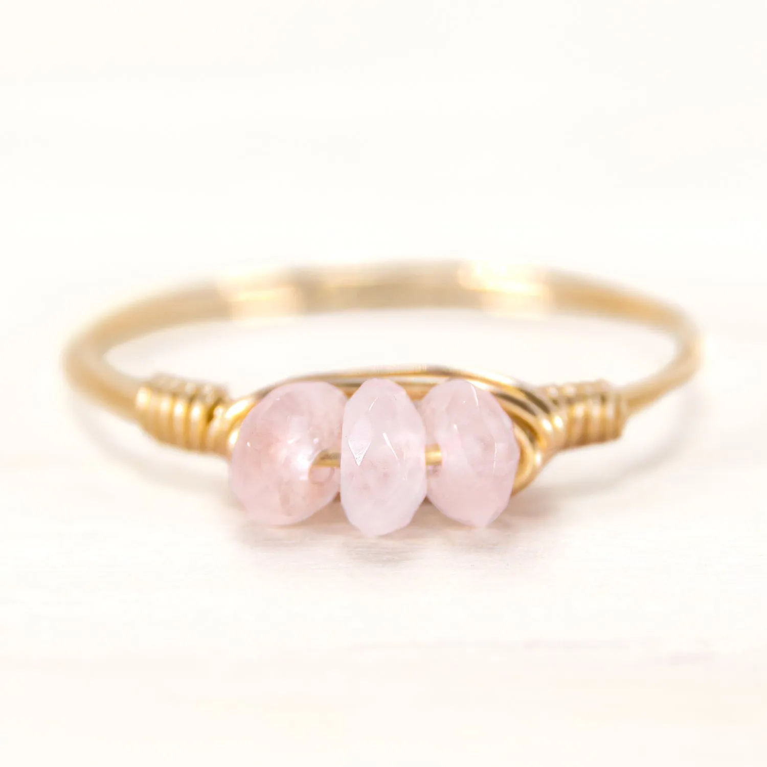 Rose Quartz Statement Ring