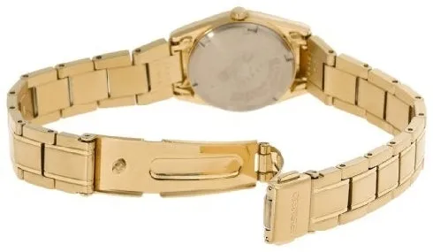 Seiko Women's SXA122 Functional Gold-tone Stainless Steel Watch