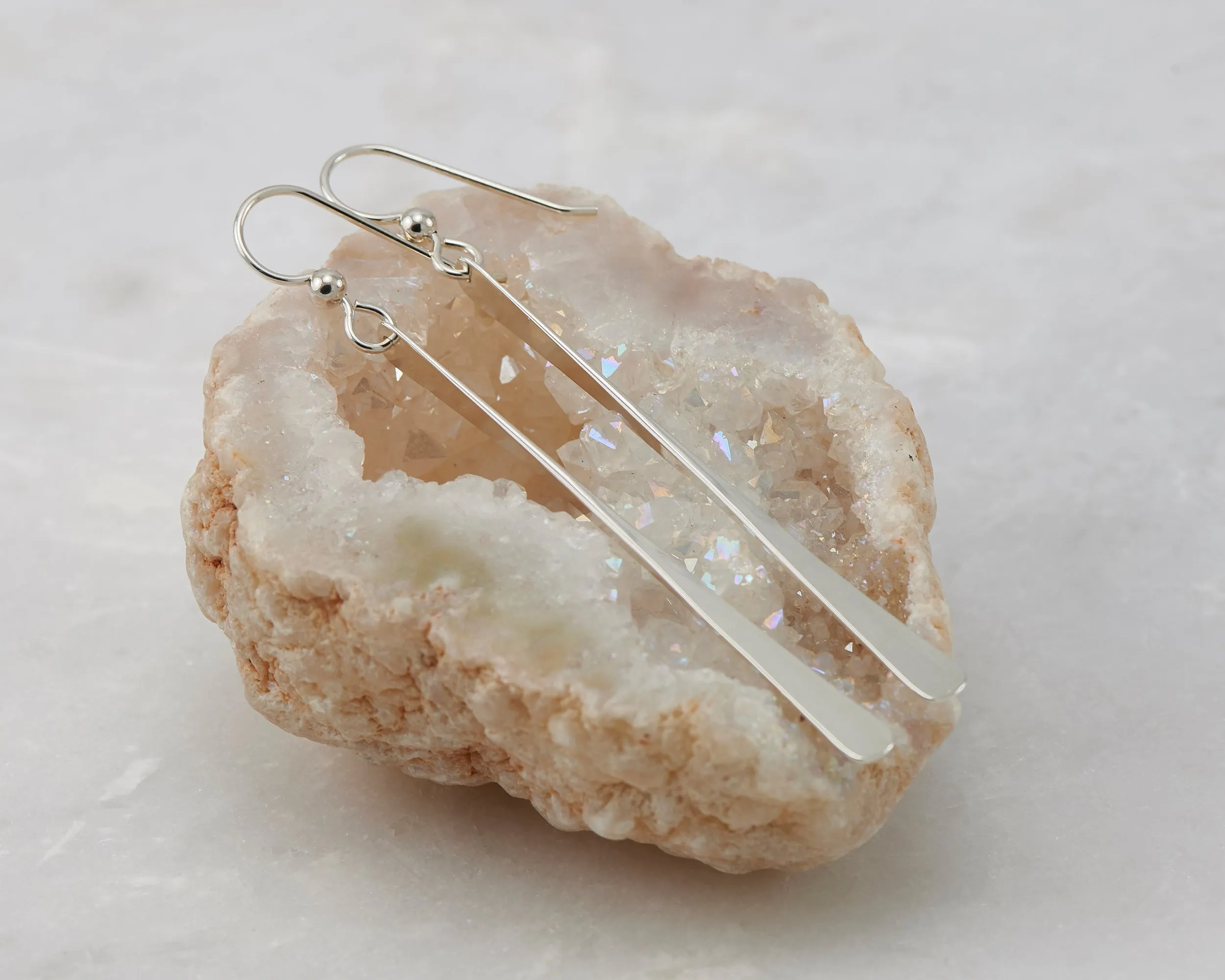 Silver Bar Earrings